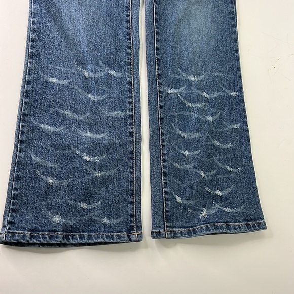 Vintage Parasuco Dark Wash Boot Cut Diamond Jeans  Exposed Zipper size 30 - Picture 4 of 13
